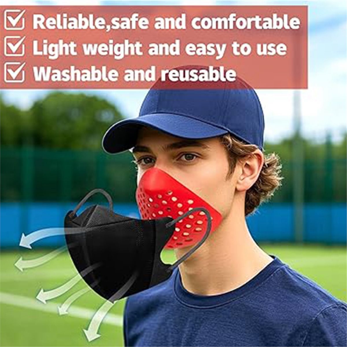 Silicone Mask Bracket - Utile Set di 4 Supporti Interni
