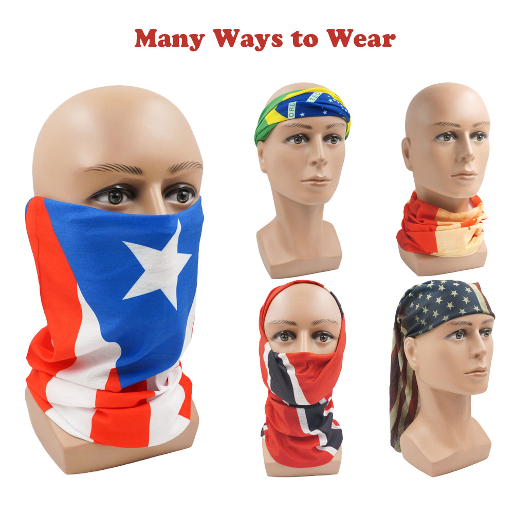 Bandanna con bandiera della Ni - Neck Gaiter Face Cover recensione e prezzo