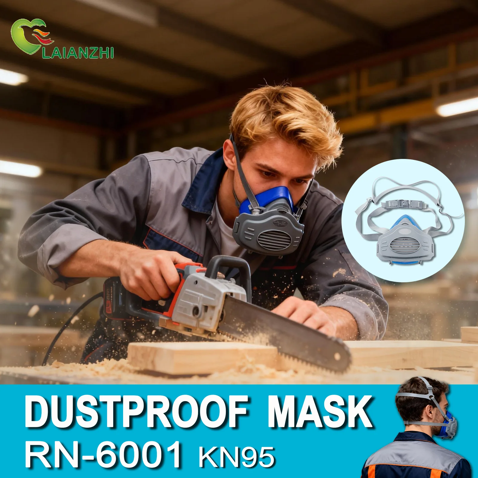 LAIANZHI Maschera in silicone  - Dust Mask Construction recensione e prezzo