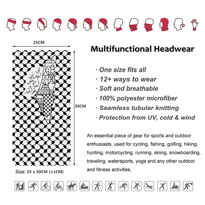 Bandana con Calligrafia Araba, - Neck Gaiter Face Cover recensione e prezzo